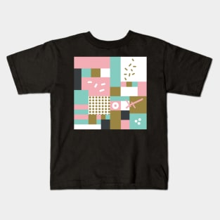 Modern hand draw colorful abstract seamless pattern Kids T-Shirt